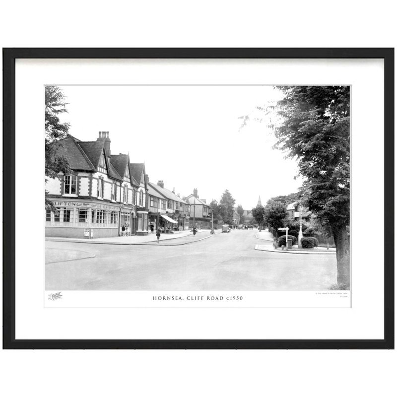 Hornsea, Cliff Road C1950 by Francis Frith - Single Picture Frame Print, 28cm H x 36cm W x 2.3cm D