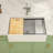 33'' L x 20'' W Ceramic Apron-front Workstation Single Bowl Kitchen Sink with Sink Grid, Strainer, Cutting Board, Colander and Roll-up Rack