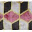 Silk and Velvet Geometric Square Pillow Cover & Insert