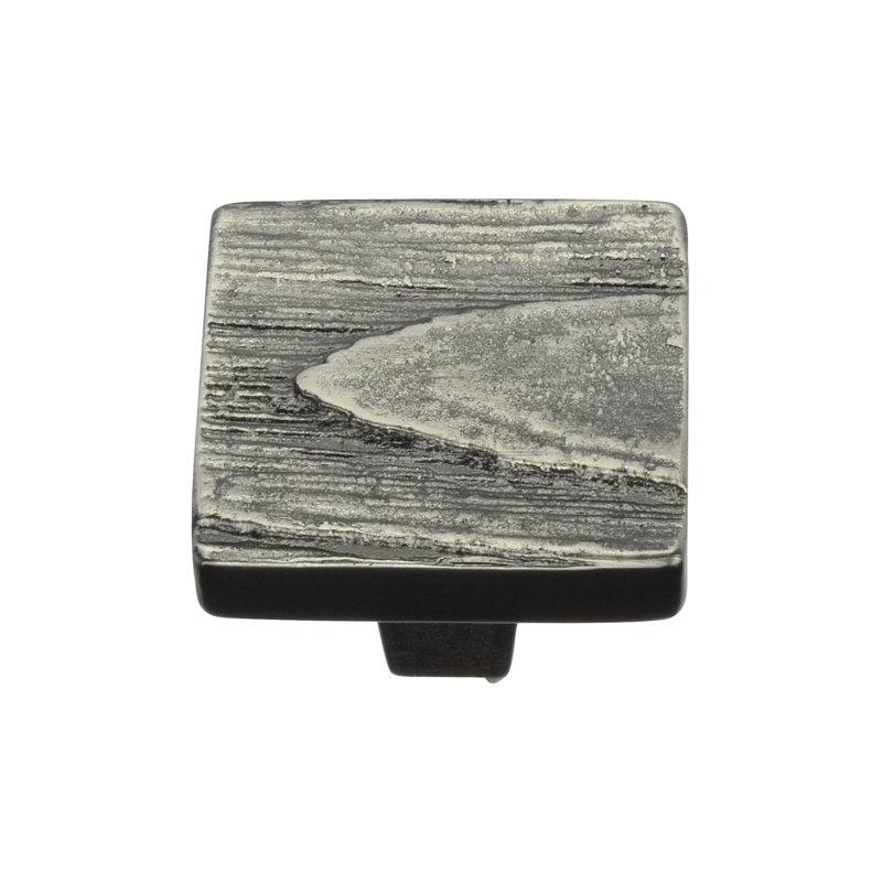 Heritage Brass Cabinet Knob Square Pine Design, 2.6cm H x 3.2cm W x 3.2cm D