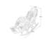Chaise berçante manuelle en rotin naturel