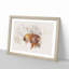 Mother Tiger & Cub in Winter - Picture Frame Graphic Art Print-56891061-56891060