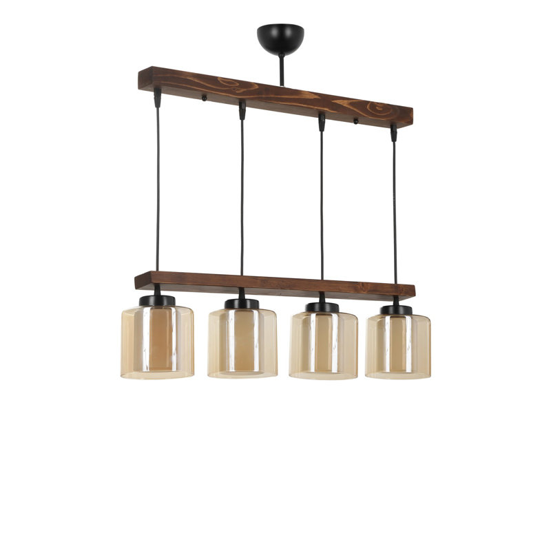 Weakley 4 - Light Kitchen Island Pendant, Brown