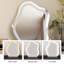 Coiffeuse avec miroir lumineux, 4 tiroirs, 1 chaise