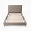 Lit moderne, lit plateforme tapissier Vireo