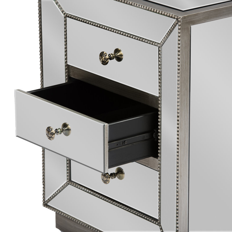 Table de chevet 3 tiroirs Milina