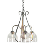 Sweeping Taper 3 - Light Shaded Classic/Traditional Chandelier