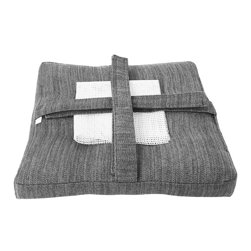 Coussin de chaise de tabouret de bar, gris, 11,8 po x 11,8 po
