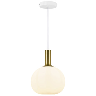 Alton 1 - Light Black/Brass Single Pendant