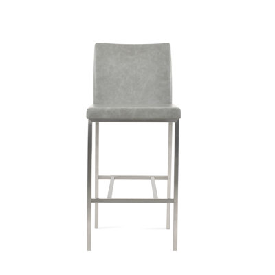 Aria Upholstered Wool and Boucle Counter Stool