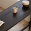 Table de bar droite noire en bois massif
