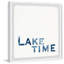 Reproduction d’art textuel sur papier encadrée « lake time »-864303706