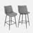 PU Leather Upholstered Counter & Bar Stool with Metal Legs-1552994417