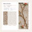 Papier peint oiseaux, branches, fleurs, branches