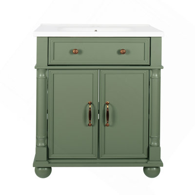 27.8" Bathroom Cabinet, Only Cabinet, White