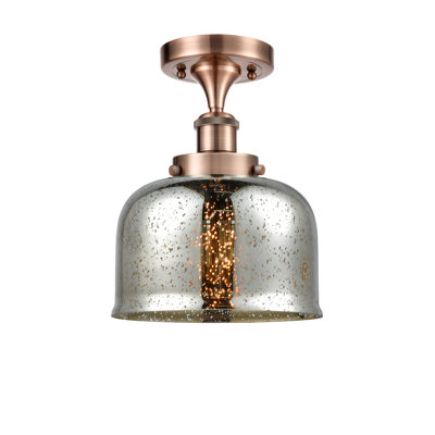 Alixs Glass Semi Flush Mount