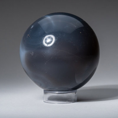 Genuine Polished Blue Chalcedony (2") Sphere