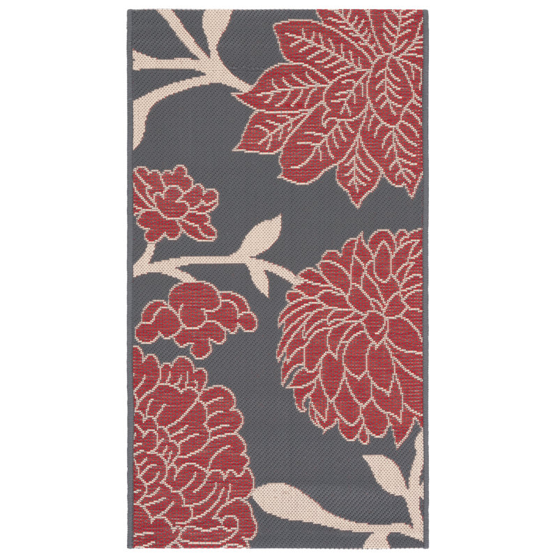 Adelmino Performance Floral Indoor/Outdoor Area Rug, Rectangle 2' x 3'7"