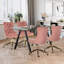 Chaise de bureau en velours et capitonnée-465846904