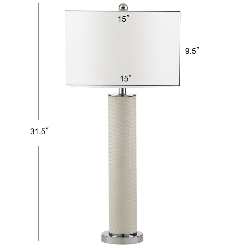 Baxley Table Lamp, Cream/Chrome