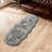 Luxurious Plush Gray Faux Sheepskin Rug-250814829