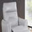 Taupe Contemporary Power Recliner - Flare Welt Trim Arms, Single Power-539599450