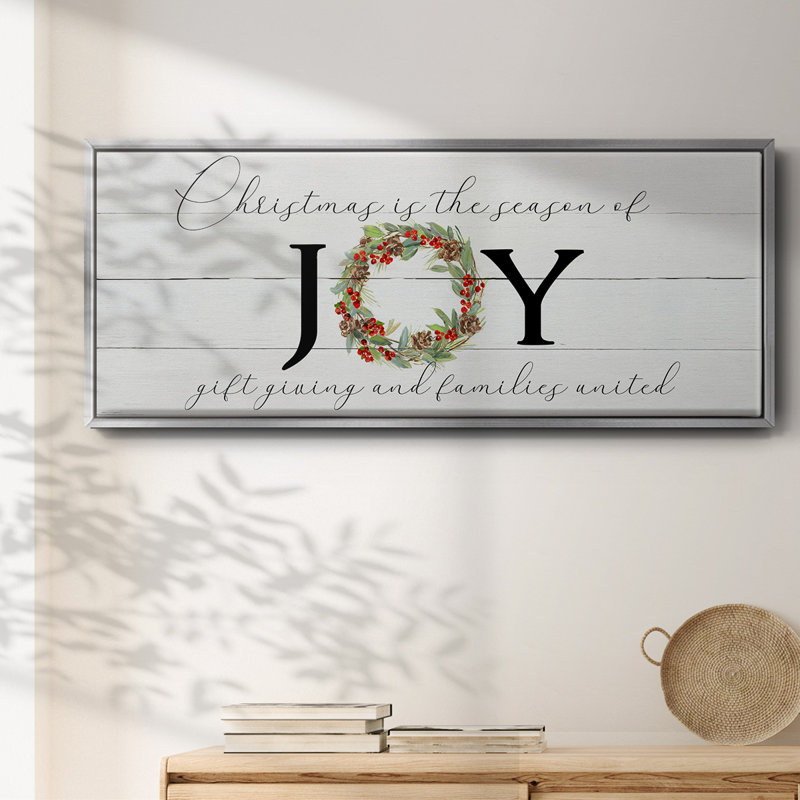 Season of Joy - toile encadrée, H 20 po x l 50 po