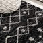 Tapis noir / crème Kerana Moroccan Beni Souk-499594386