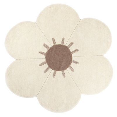 Evie-May Hand Tufted Wool Beige/Brown Rug