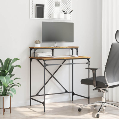 Metal Base Computer Desk