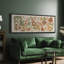 «Abstract Botanical Serene Meadow Abstract Pastel Floral», reproduction d'art sur toile-98042491-111376019