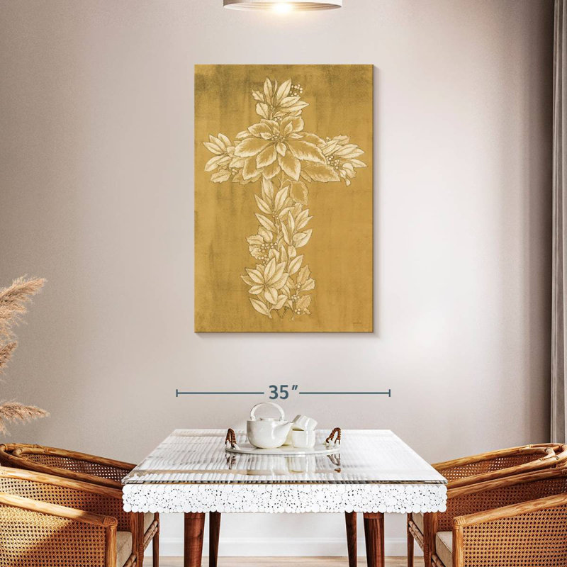 Adella Holiday Cross I, 45" H x 30" W