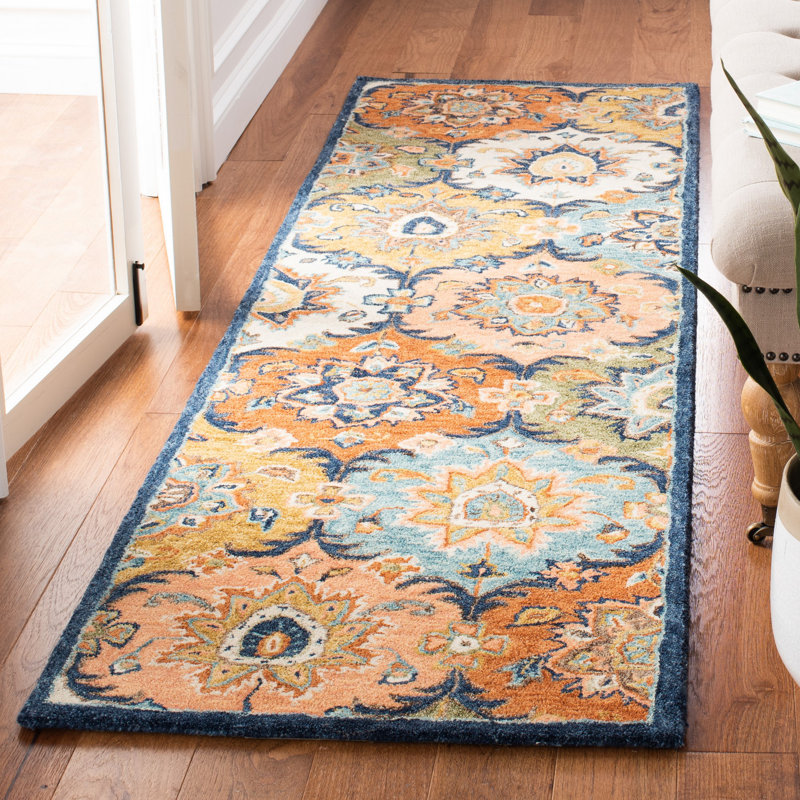 Rumley Hand Tufted Wool Oriental Rug, Round 6'