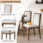  Ensemble de salle à manger extensible 5 pièces avec chaises rembourrées pour la cuisine ou la salle à manger, brun, 5 pièces-892393901