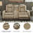 75'' Faux Leather Power Reclining Loveseat