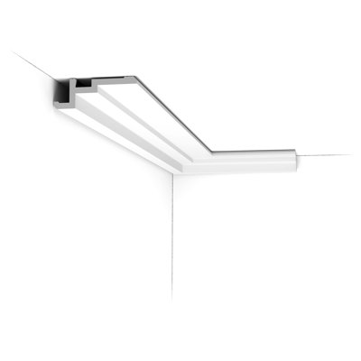 1-5/8 in x 4-1/2 in x 78-3/4 in Primed White Plain Polystyrene Crown Moulding