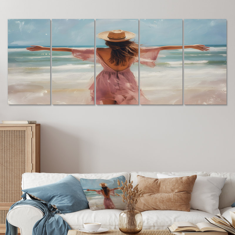Ensemble de décoration murale chapeau de cowboy rose, H 32 po x l 80 po