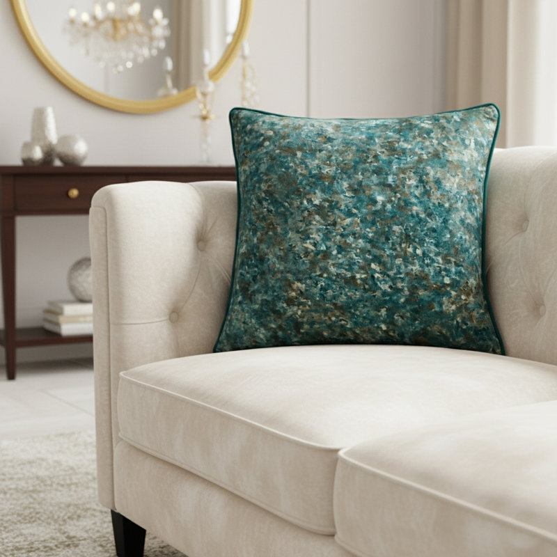 Tatum Velvet Square Pillow Cover & Insert