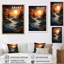 «Burrton Sunset Moonlit Serenity Papercut II», reproduction sur toile-1226376149-1226376157