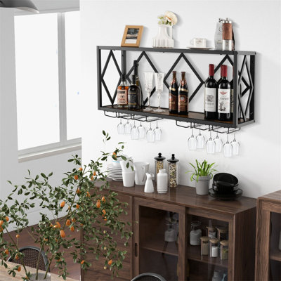 Wine Bottle Rack in Brown