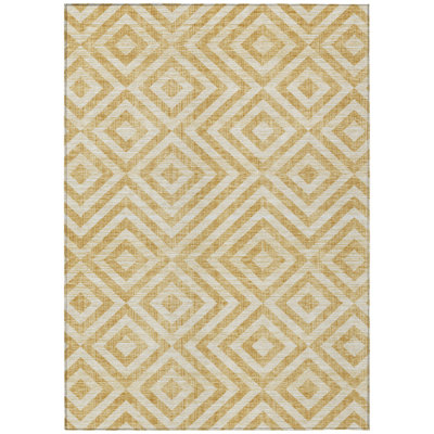 Washable Geometric Indoor / Outdoor Rug