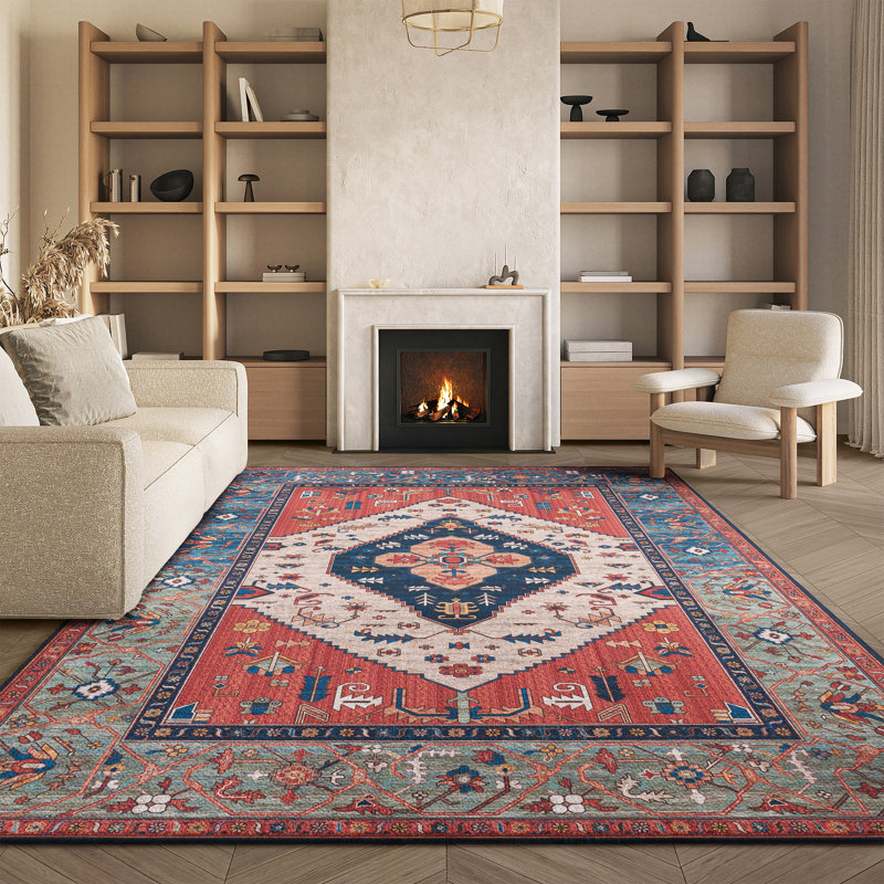 Tapis oriental lavable à la machine Pashen Performance, Rectangle 8 pi x 10 pi