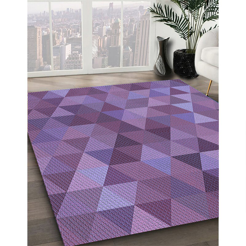 Abstract Indoor Rug, Square 5'