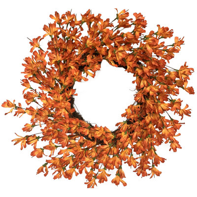 24" Handcrafted Forsythia No Holiday Wreath