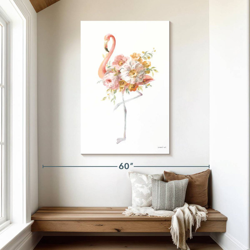 Flamant rose Brampt II, H 48 po x l 32 po