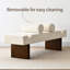 Banc rembourré en chenille l 60 po-1018967223