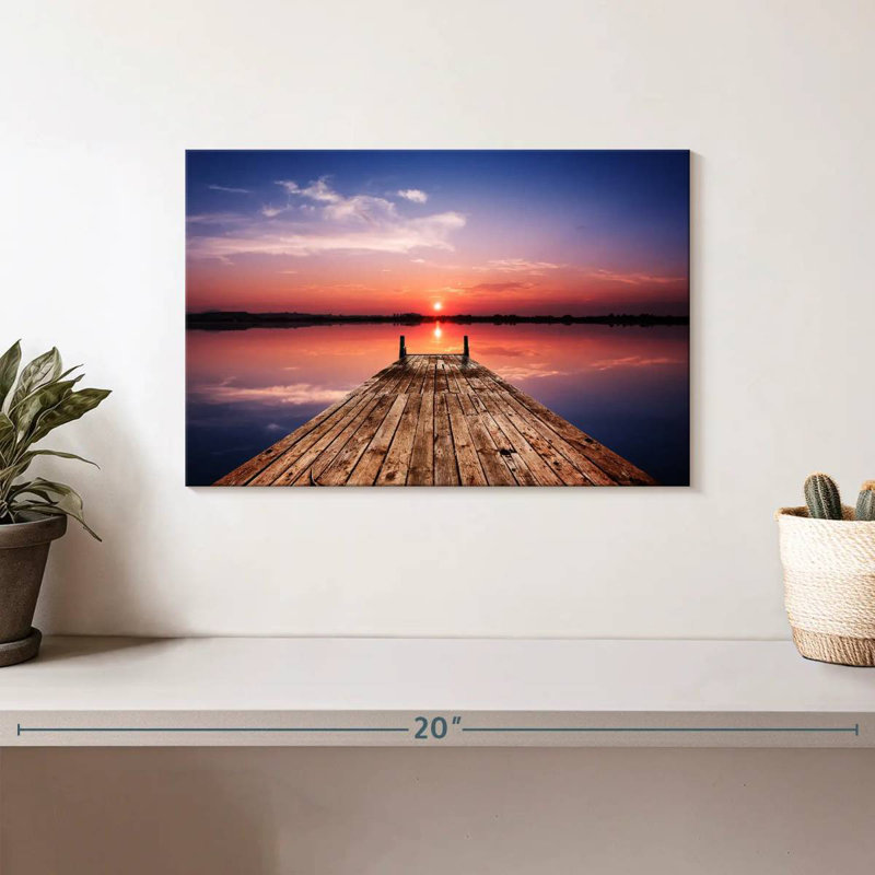 Alvord Sunset Lake Dock, H 8 po x l 12 po