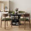 Ensemble de salle à manger 5 pièces avec table de rangement extensible intégrée et 4 chaises-131232167-131232172