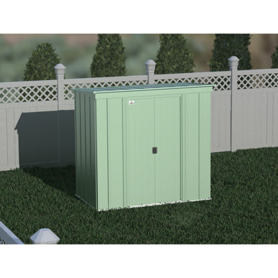 Classic Steel Storage Shed, 6X4, Sage Green