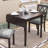 29"- 45" Extendable Dining Table for 4, Folding Kitchen Table with Rubberwood Legs